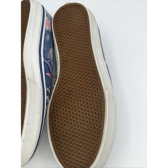 VANS VAN DOREN 7.5 mens Blue Tropical FLORAL 9 WOMENS 5 OLD SKOOL Blue Pink - Picture 6 of 8